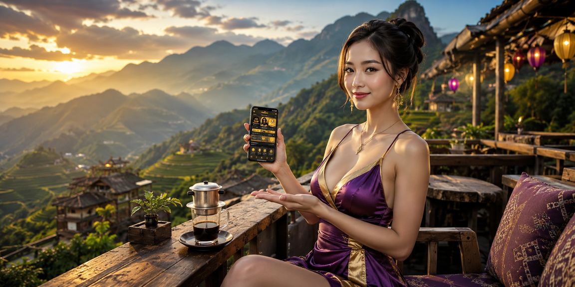 Người dùng tại Sa Pa thư giãn với cà phê, cân bằng giữa giải trí và cuộc sống thường ngày